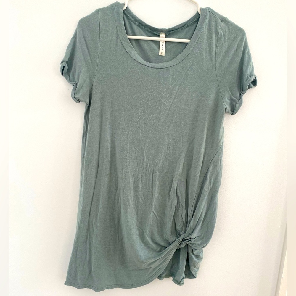 Emerald Asymmetrical Knotted tunic
